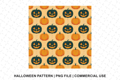 Halloween Pumpkin Pattern Png | Sublimation | Digital Paper Product Image 1