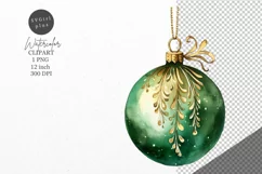 Christmas clipart, Christmas bauble clipart, Winter clipart Product Image 1