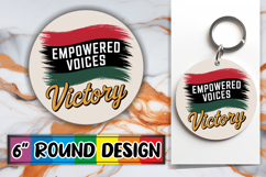 Radiant Round Car Coaster Design, Juneteenth Product Image 1