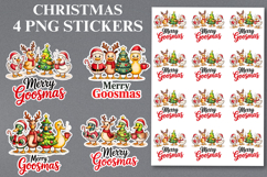 4 Halloween Merry Goosmas Stickers Png | Printable Product Image 1