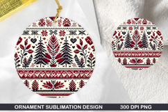 Pattern Stained Glass Ornament PNG, Digital Download File Product Image 1