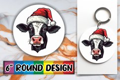 Seasonal Cow Ornament Art Product Image 1