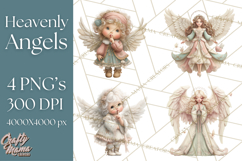 Heavenly Angel Clipart and Clip Art for Christian Christmas Product Image 1