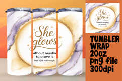 VIBRANT 20oz Gift Tumbler Design , Religious Product Image 1