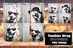 Lighthearted Canine Art Tumbler Wrap Product Image 1