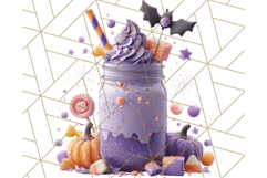 Halloween Drink Clipart PNG, Spooky Cute Beverage Art Product Image 3