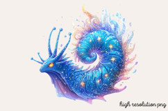 Bioluminescent Sea Animal Clipart PNG Product Image 1