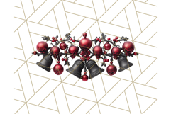 Gothic Christmas Clipart Dark Holiday PNG, Dark Christmas Product Image 3