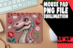 BLISSFUL mouse pad Playful Design, Cute Dino Product Image 1