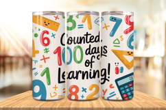 100 Days Of School Tumbler wrap, Teacher Day 20oz Tumbler Product Image 1