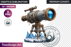 Steampunk Winter Fantasy Sublimation Graphics PNG clipart Product Image 1