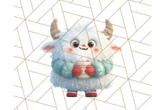 Holiday Yeti Village PNG Clipart, Cute Winter Clip Art Product Image 3