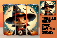 Unique Gift: 20oz Tumbler Design , Halloween Dino Product Image 1