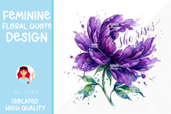 Feminine Floral Design Watercolor Flower Illustration Product Image 1