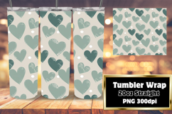 Stylish Tumbler Design for Sublimation , Heart Product Image 1