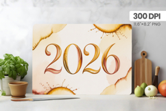 Festive Happy New Year's Eve 2026 Cutting Board PNG Bundle Product Image 9