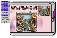 Blossom Horizon Tumbler Sublimation 20oz Product Image 1