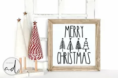 Merry Christmas Svg | Farmhouse Christmas Sign Design Product Image 2