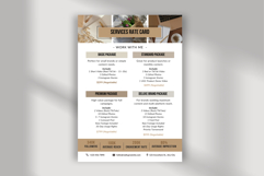 Influencer Service Rate Card Template Editable Canva Pricing Product Image 2