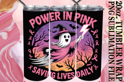 Cozy Sublimation 20oz tumbler wrap, Ghost Cancer Product Image 1