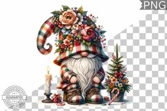 Christmas Gnome Sublimation - Clipart PNG Design Product Image 1