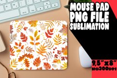Elegant Autumn Mouse Pad with Watercolor Patterns Product Image 1