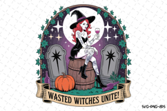 Wasted Witches Unite Svg | Halloween Svg | Svg Cut Files Product Image 1