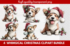 Whimsical Christmas Clipart | Cute Festive Holiday PNG Product Image 1