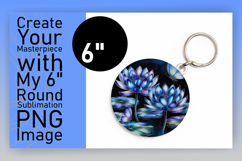 Vibrant Circle PNG for Keychains , Flowers Product Image 1