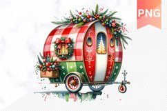 Christmas Whimsical Caravan - Clipart PNG Design Product Image 1