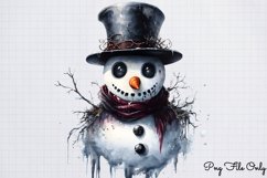 Gothic Spooky Winter Clipart PNG Product Image 1