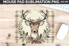 Watercolor Dear Mouse Pad Sublimation - Thanksgiving PNG Product Image 1