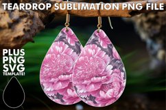 Artistic Elegance: Sublimation Teardrop Dangles Product Image 1