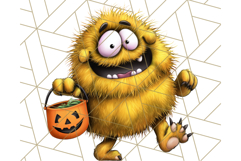 Monster Kids Clipart PNG, Cute Halloween Costume Art Product Image 3