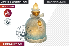 Christmas Winter Potion Bottles PNG, Magical Holiday Clipart Product Image 1
