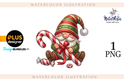 Watercolor Christmas gnomes, Christmas Gnomes Product Image 1