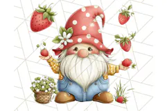 Summer Garden Gnomes Clipart PNG, Summer Country Gnomes Png Product Image 3