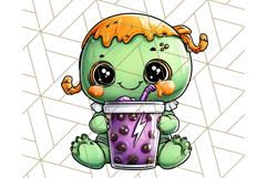 Monster Café Halloween PNG Clipart, Coffee Holiday Clip Art Product Image 3