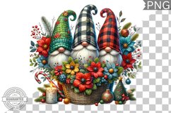 Christmas Gnome Sublimation - Clipart PNG Design Product Image 1