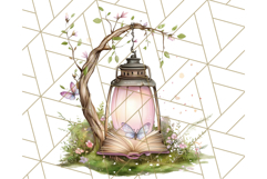Bookish Fairy PNG Clipart, Whimsical Reading Elements Png Product Image 3