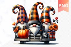 Halloween Gnome And Pumpkin Sublimation - Clipart PNG Bundle Product Image 6