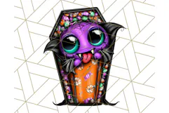 Haunted Treats Clipart PNG, Halloween Candy Art Product Image 3
