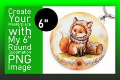 Colorful Round Design Keychain Artwork , Animals Product Image 1