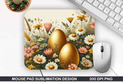 Flowers Mouse Pad Sublimation, Spring Mouse Pad PNG Design Product Image 1