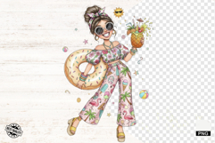 Summer Pretty Girl Clipart Product Image 1