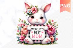 World&#039;s best mom Sublimation - Mother&#039;s Day Clipart PNG Desi Product Image 1
