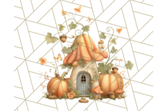 Halloween Witch House Clipart PNG with Potions and Brooms Product Image 3