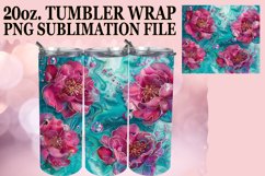 Garden of Flowers Tumbler Wrap Design Spring Awakening 20oz Product Image 1