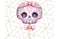 Pastel Goth Halloween PNG Clipart, Creepy Cute Art Product Image 3