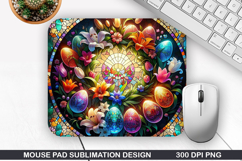 Easter Eggs Mouse Pad Sublimation, Easter Mouse Pad PNG Product Image 1